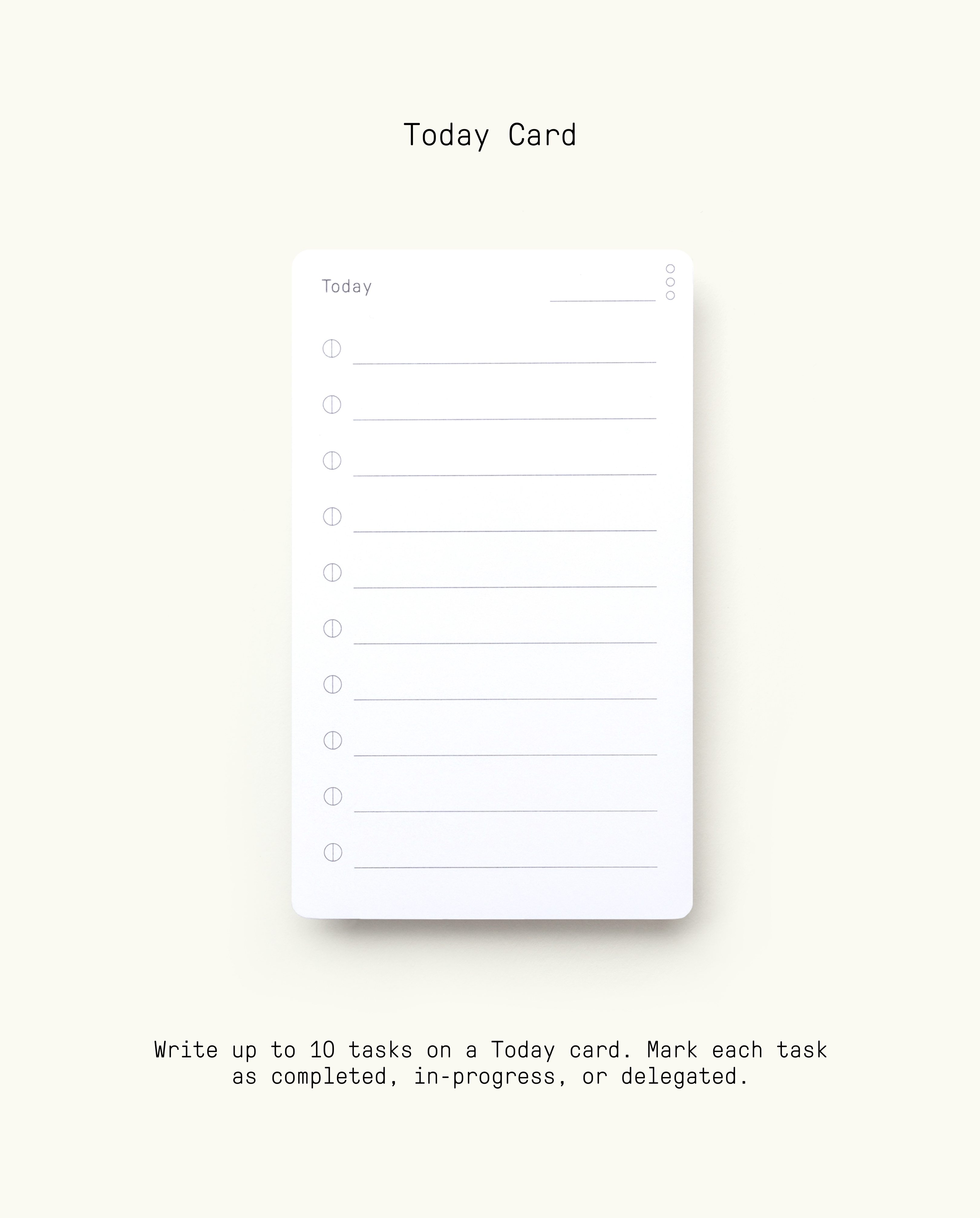 The Analog Premium Starter Kit (Walnut) includes white lined cards, ideal for organizing tasks or enhancing your analog card holder productivity system.