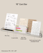 Analog Card Bar (Large 16" – Silver) Analog Ugmonk