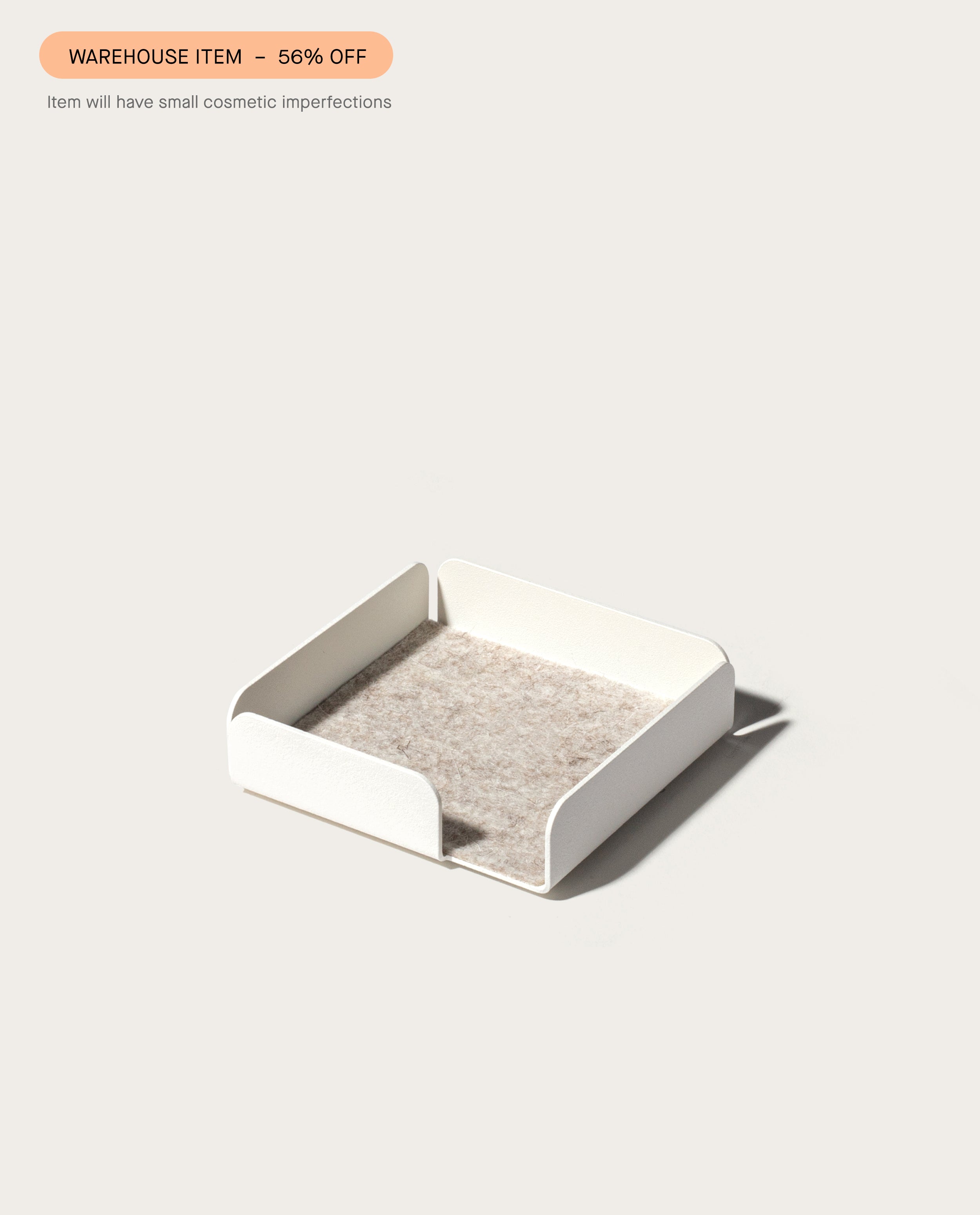 Warehouse Item - Gather Note Tray (White) Warehouse Ugmonk
