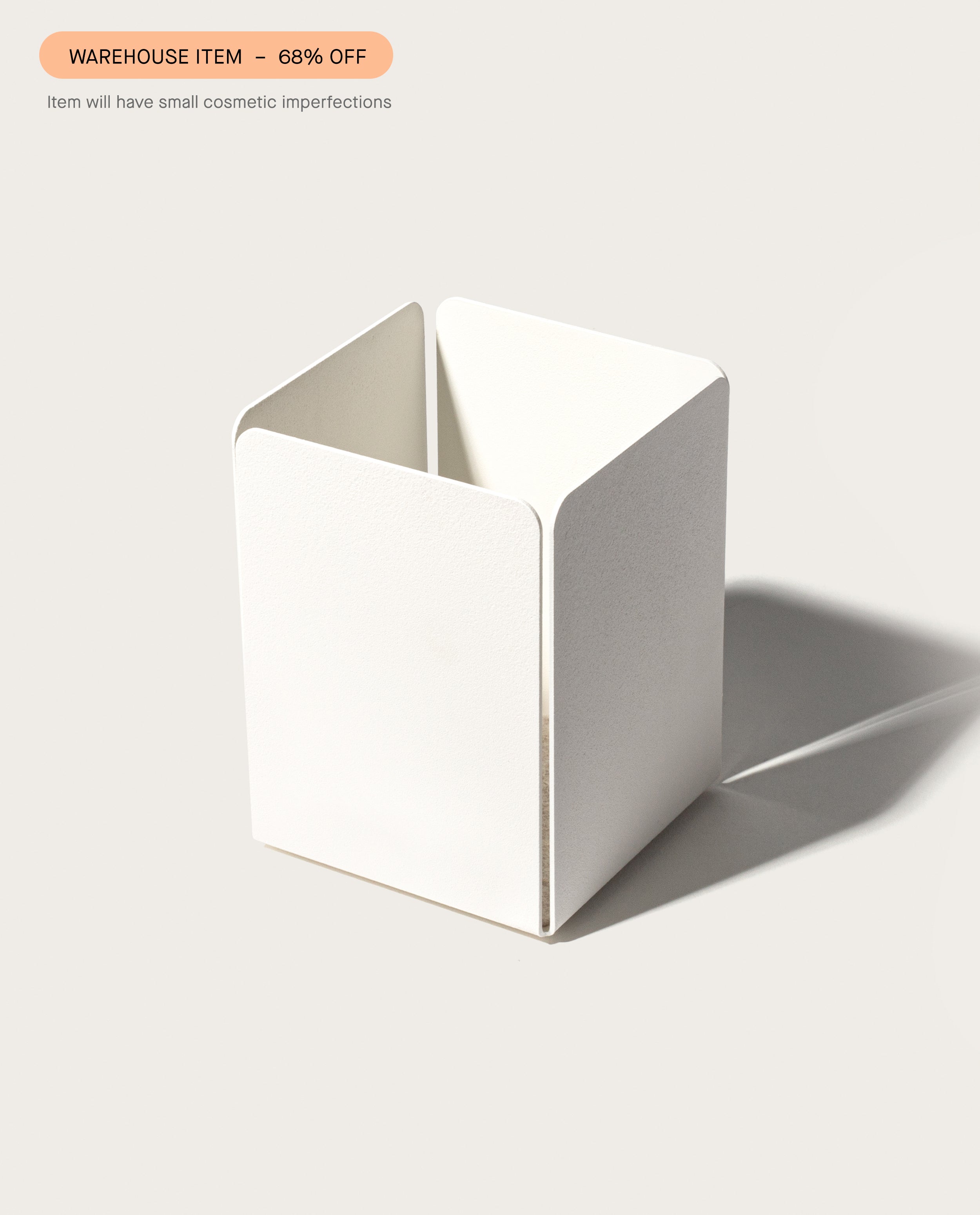 Warehouse Item - Gather Pencil Cup White Warehouse Ugmonk