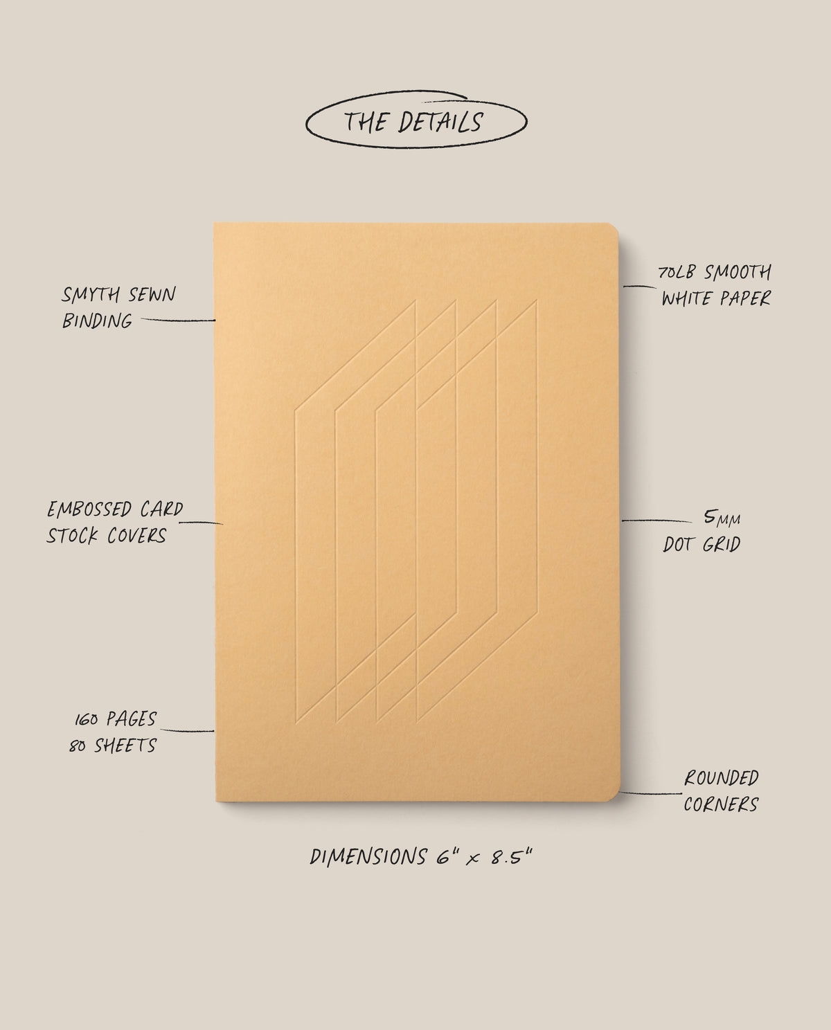 Layflat Notebook (Tan) Notebook Ugmonk