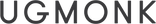 The word UGMONK is displayed in bold, black, all-capital letters with a modern, sans-serif font on a light gray background.