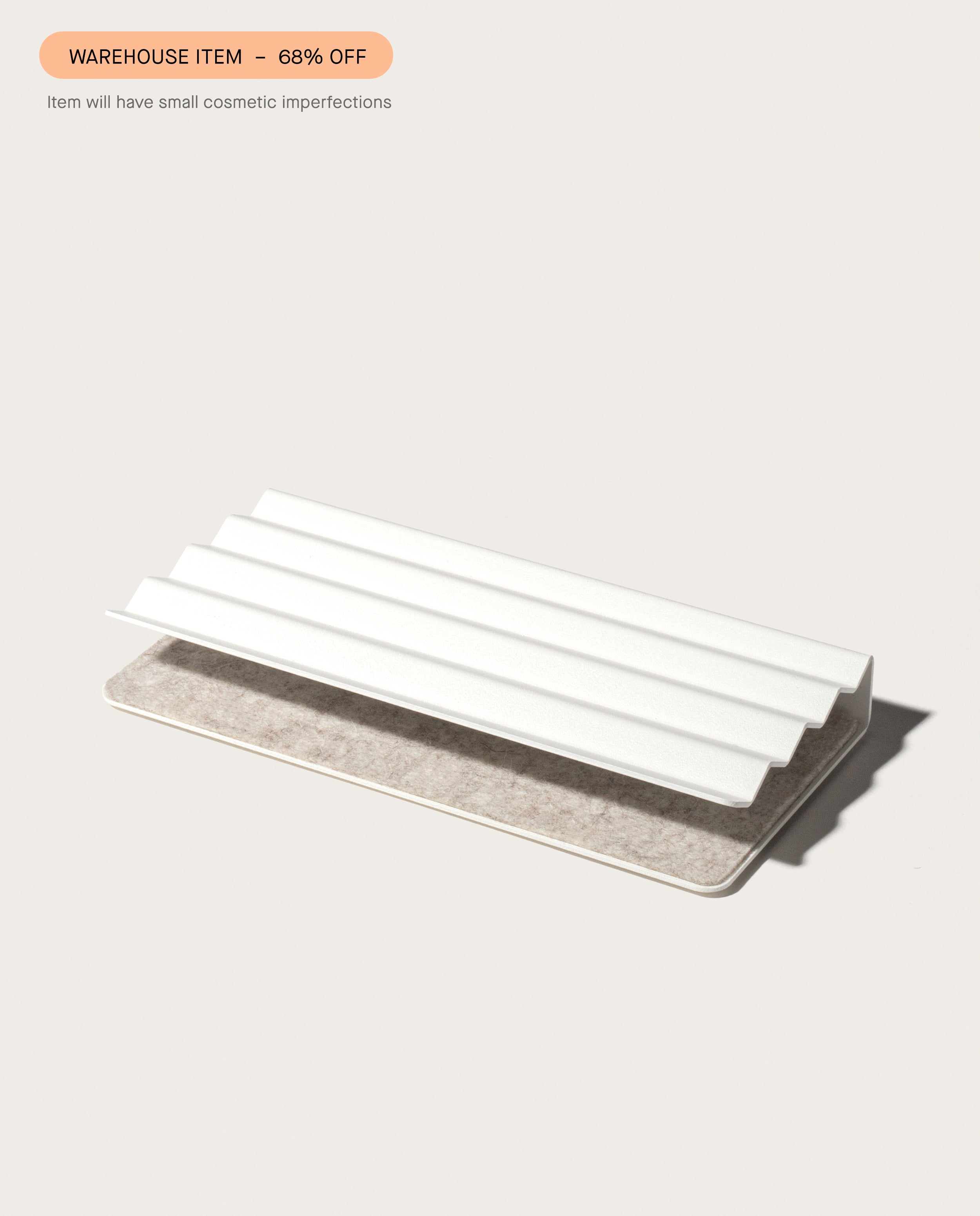 Warehouse Item - Gather Zigzag Tray White Warehouse Ugmonk